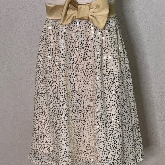 Betsey Johnson gold sequin strapless mini dress - Picture 4 of 9